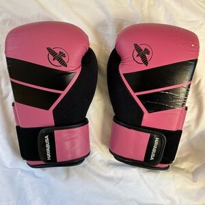 Hayabusa Pink and Black Boxing Gloves